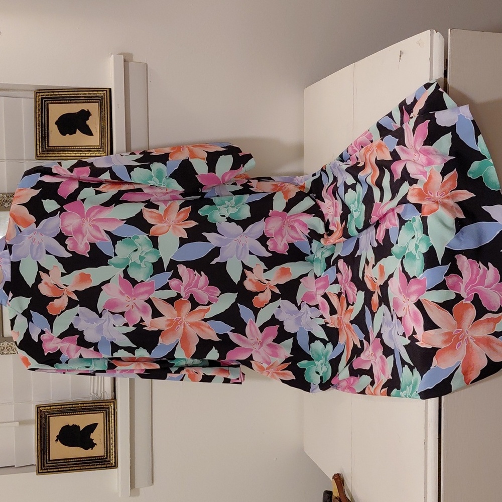Vintage 80s Keyloun By David Gordon Housedress Ho… - image 4